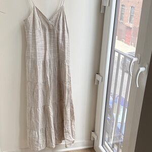 Banana Republic Light Beige Maxi Dress